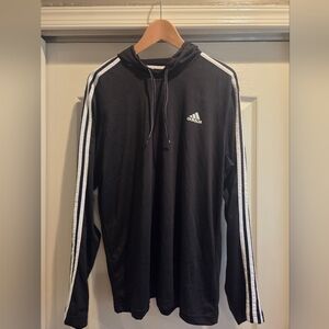 Adidas Men's Black Hoodie Shirt